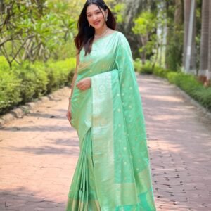Pure Banarasi Zari Saree - Image 4