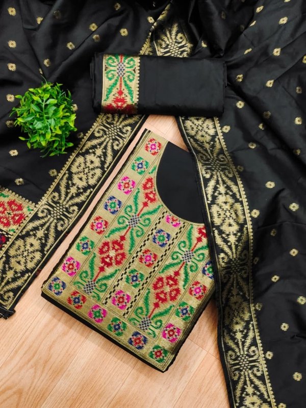Premium Ikkat Silk Dress Material Collection