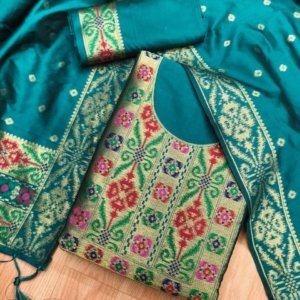 Premium Ikkat Silk Dress Material Collection - Image 9