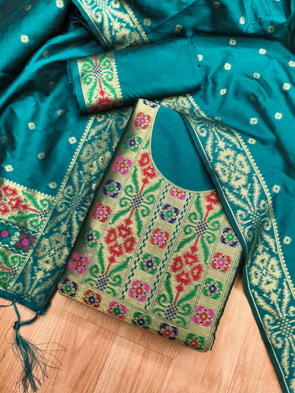 Premium Ikkat Silk Dress Material Collection - Image 9