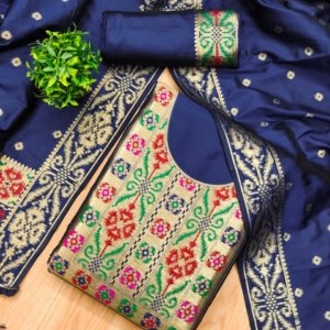 Premium Ikkat Silk Dress Material Collection - Image 4