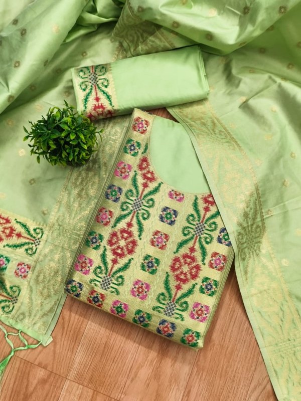 Premium Ikkat Silk Dress Material Collection