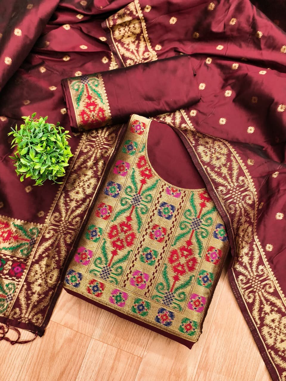 Premium Ikkat Silk Dress Material Collection - Image 5