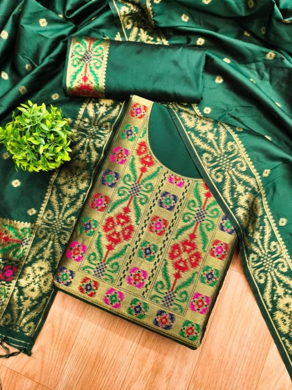 Premium Ikkat Silk Dress Material Collection