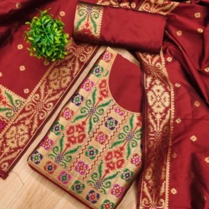 Premium Ikkat Silk Dress Material Collection - Image 13