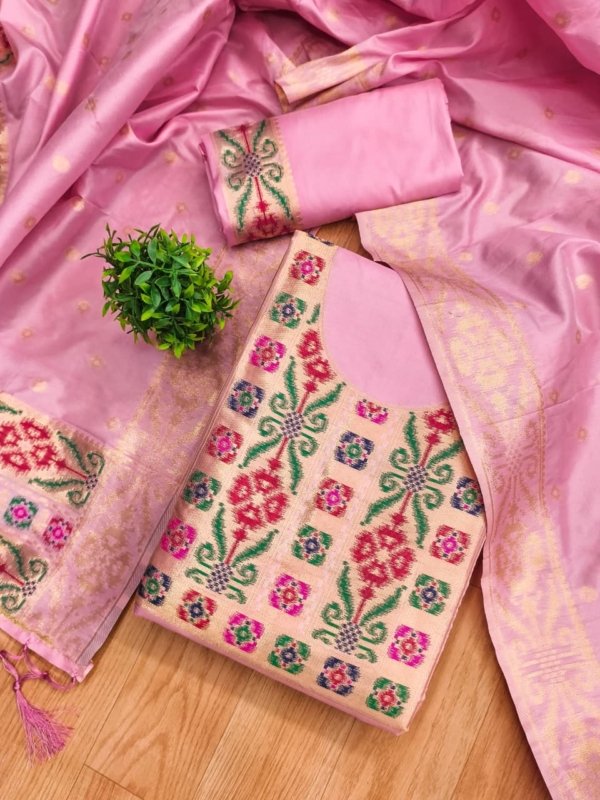 Premium Ikkat Silk Dress Material Collection