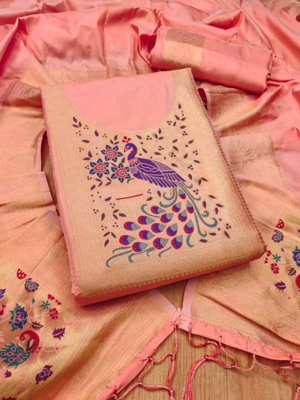 Premium Ikkat Silk Dress Material Collection