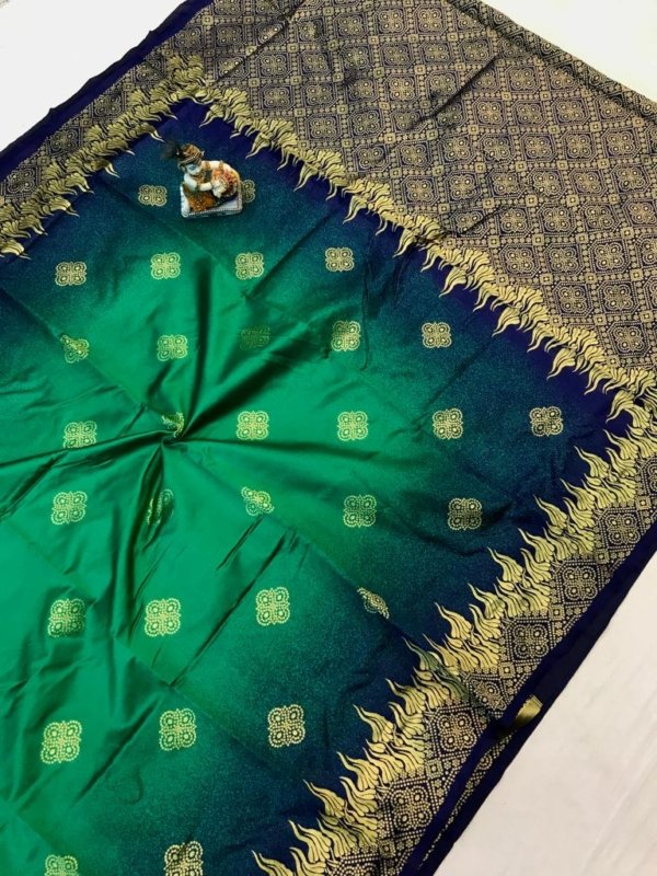 Handloom Ikkat Zari Silk Saree