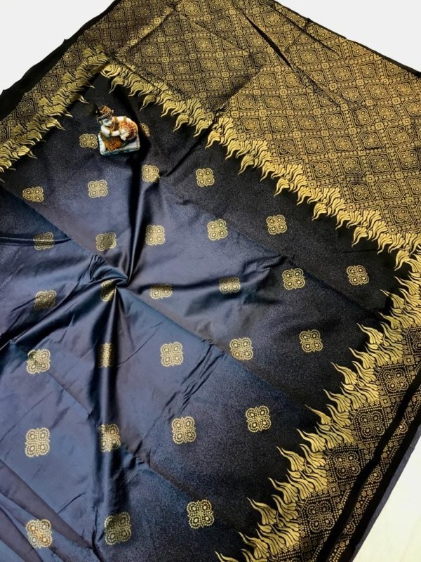Handloom Ikkat Zari Silk Saree