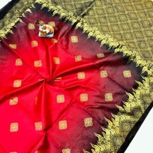 Handloom Ikkat Zari Silk Saree