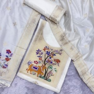 Premium Peacock Paithani Dress Material Collection - Image 14