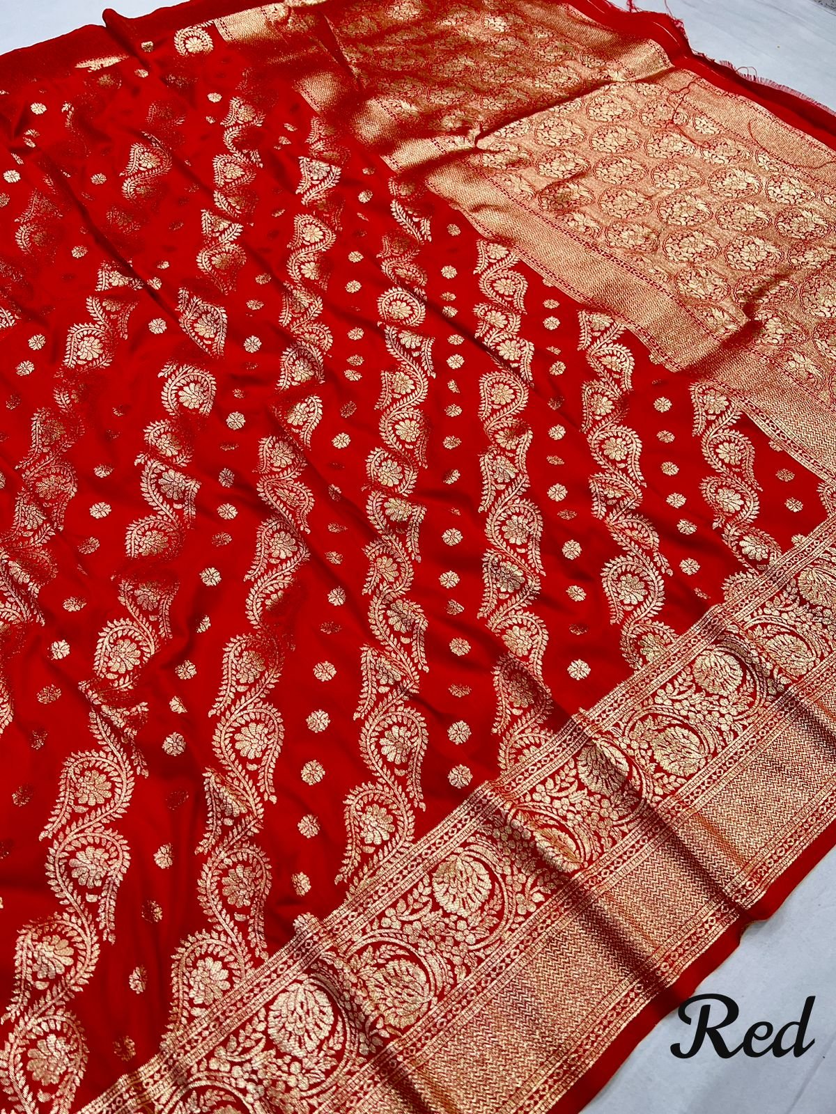 Auspicious Banarasi Silk Saree - Image 5