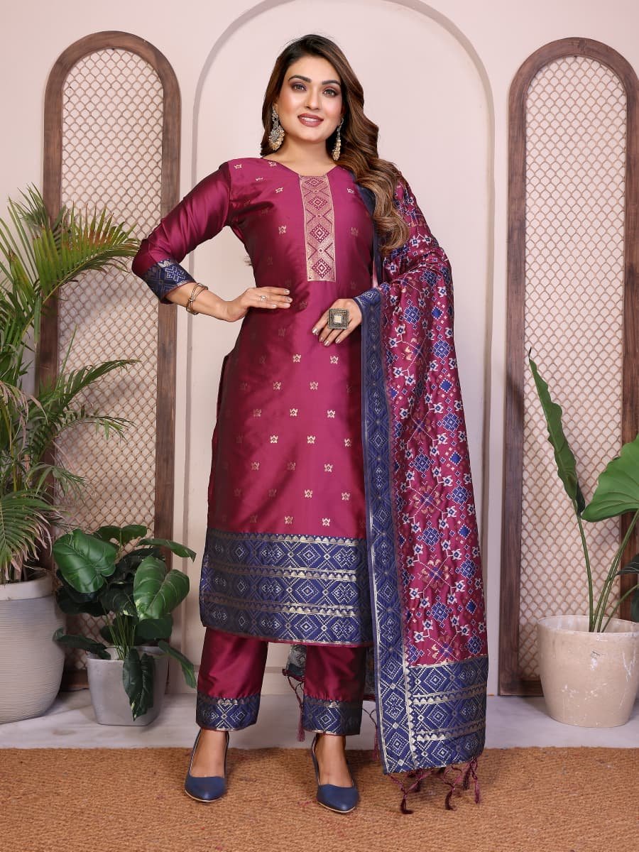 Premium Patola Silk Suit Collection - Image 4