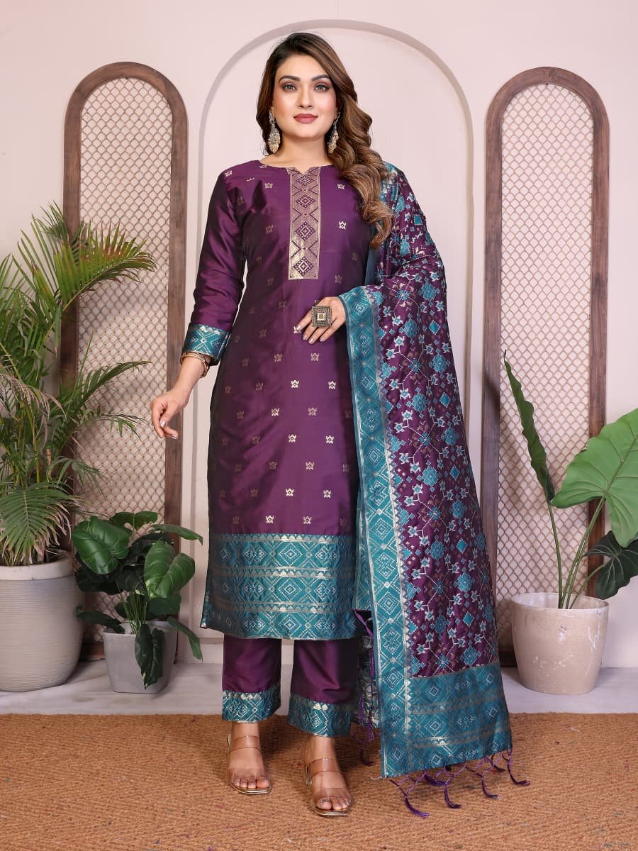 Premium Patola Silk Suit Collection - Image 1