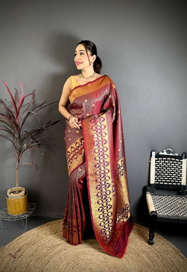 Ioniq South Pattu Banarasi Silk Saree