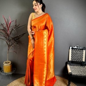 Ioniq South Pattu Banarasi Silk Saree - Image 4