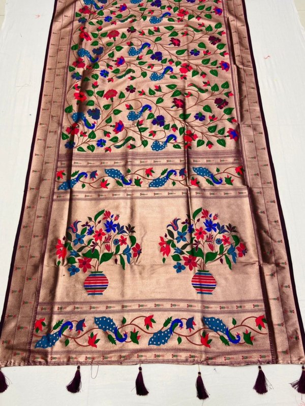 Meena Zari Paithani Silk Saree