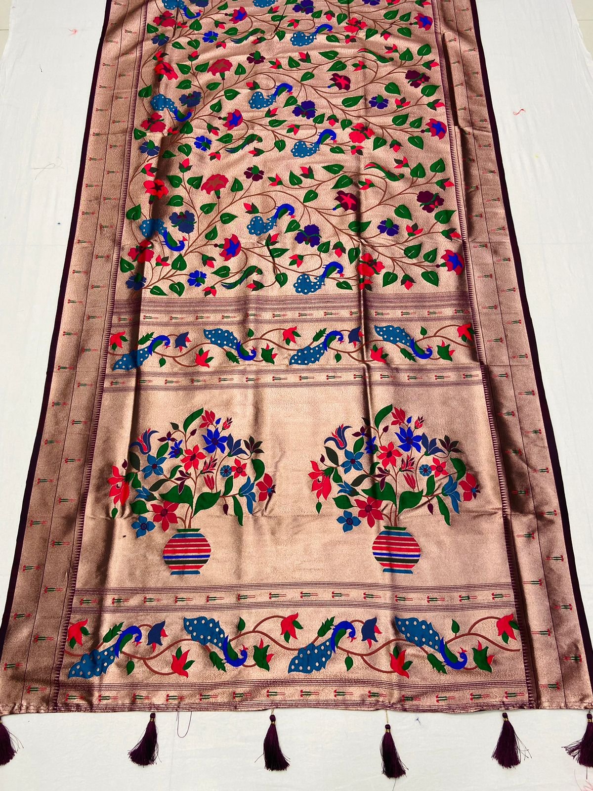 Meena Zari Paithani Silk Saree - Image 1