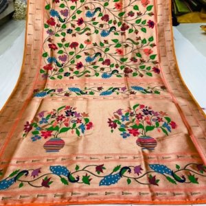 Meena Zari Paithani Silk Saree