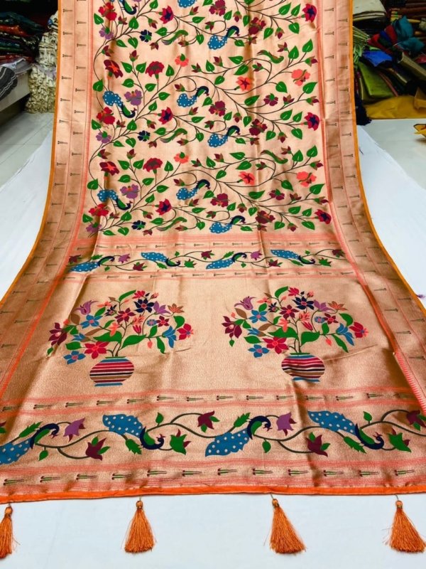 Meena Zari Paithani Silk Saree