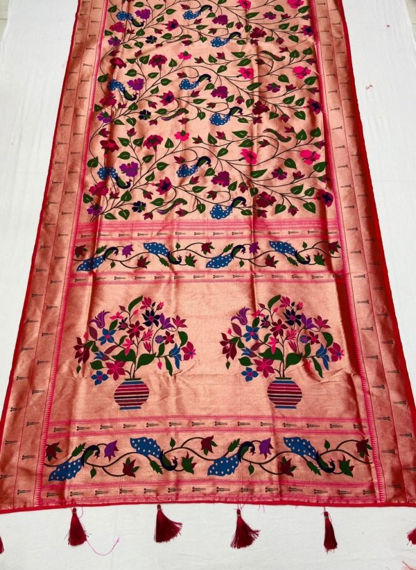 Meena Zari Paithani Silk Saree