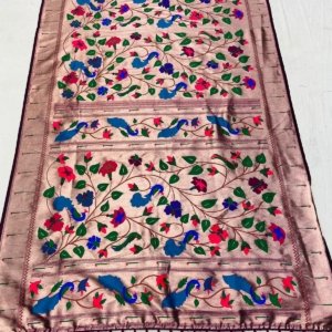 Meena Zari Paithani Silk Saree