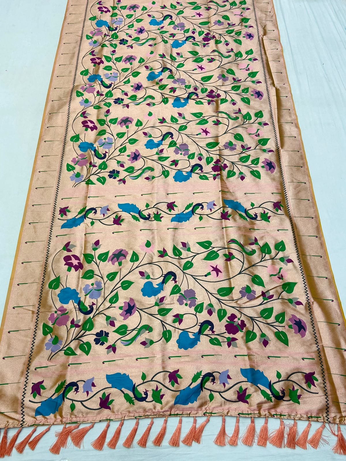Meena Zari Paithani Silk Saree - Image 1