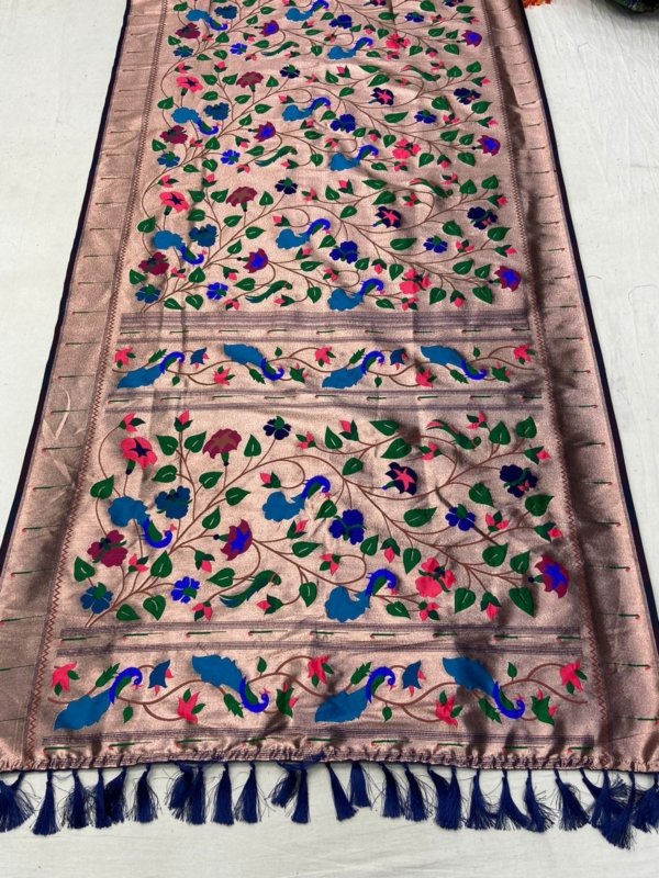 Meena Zari Paithani Silk Saree