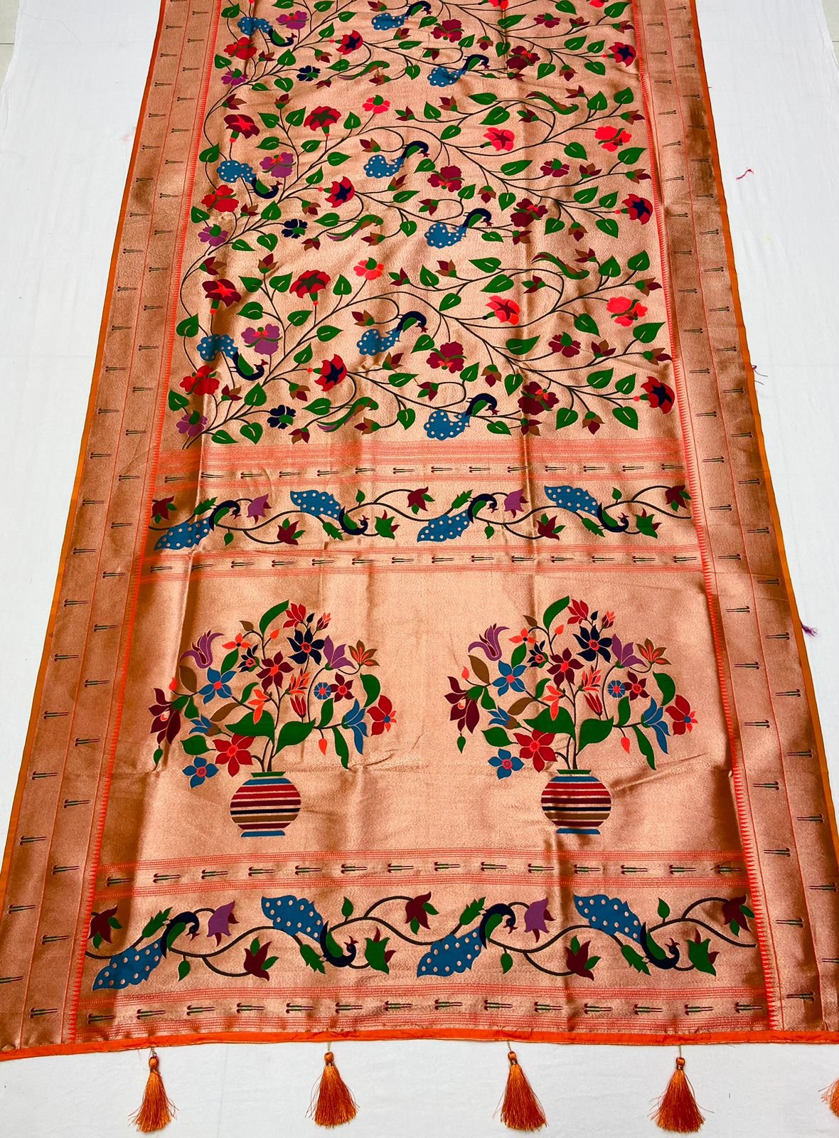 Meena Zari Paithani Silk Saree - Image 1