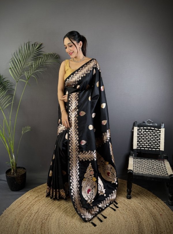 Triber Meenakari Banarasi Silk Saree