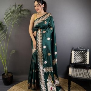 Triber Meenakari Banarasi Silk Saree