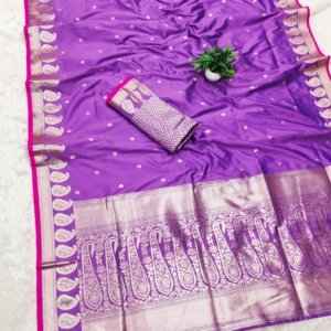 Avinya Gold Zari Banarasi Silk Saree