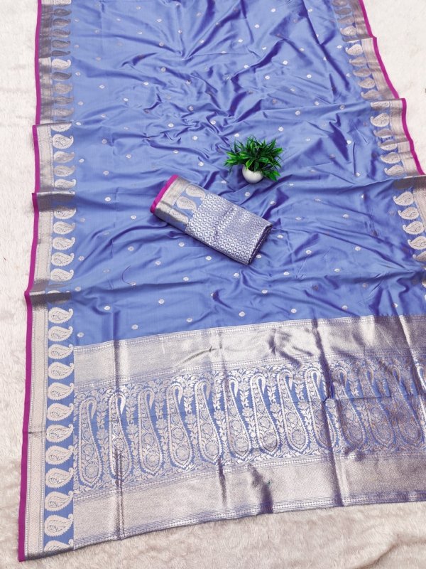 Avinya Gold Zari Banarasi Silk Saree