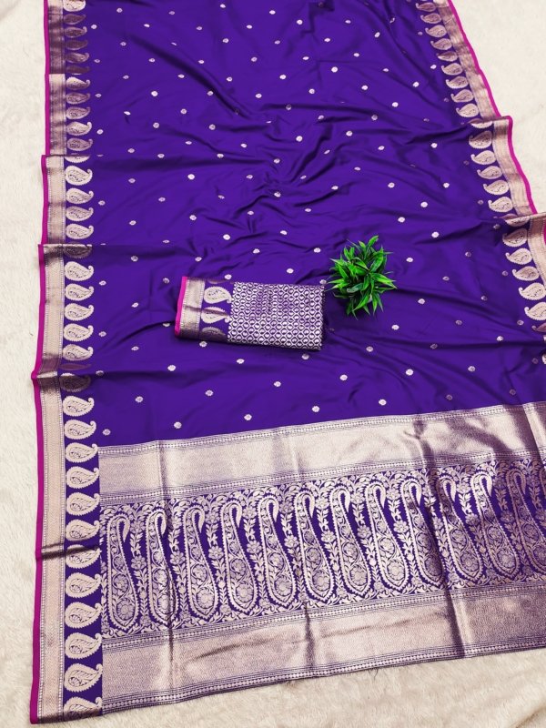 Avinya Gold Zari Banarasi Silk Saree