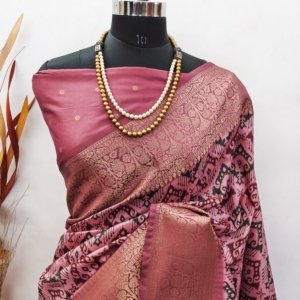 Digital Elegance Lichi Silk Saree