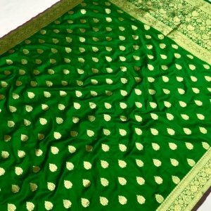 Tulsi Handloom Banarasi Silk Saree - Image 2