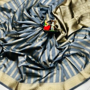 Meenakari Zari Banarasi Silk Saree - Image 3