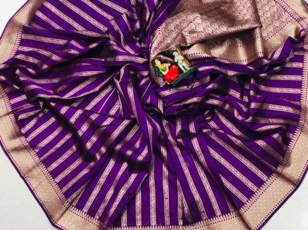 Meenakari Zari Banarasi Silk Saree