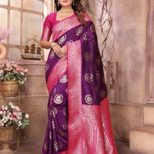 Kylaq Banarasi Zari Silk Saree - Image 5