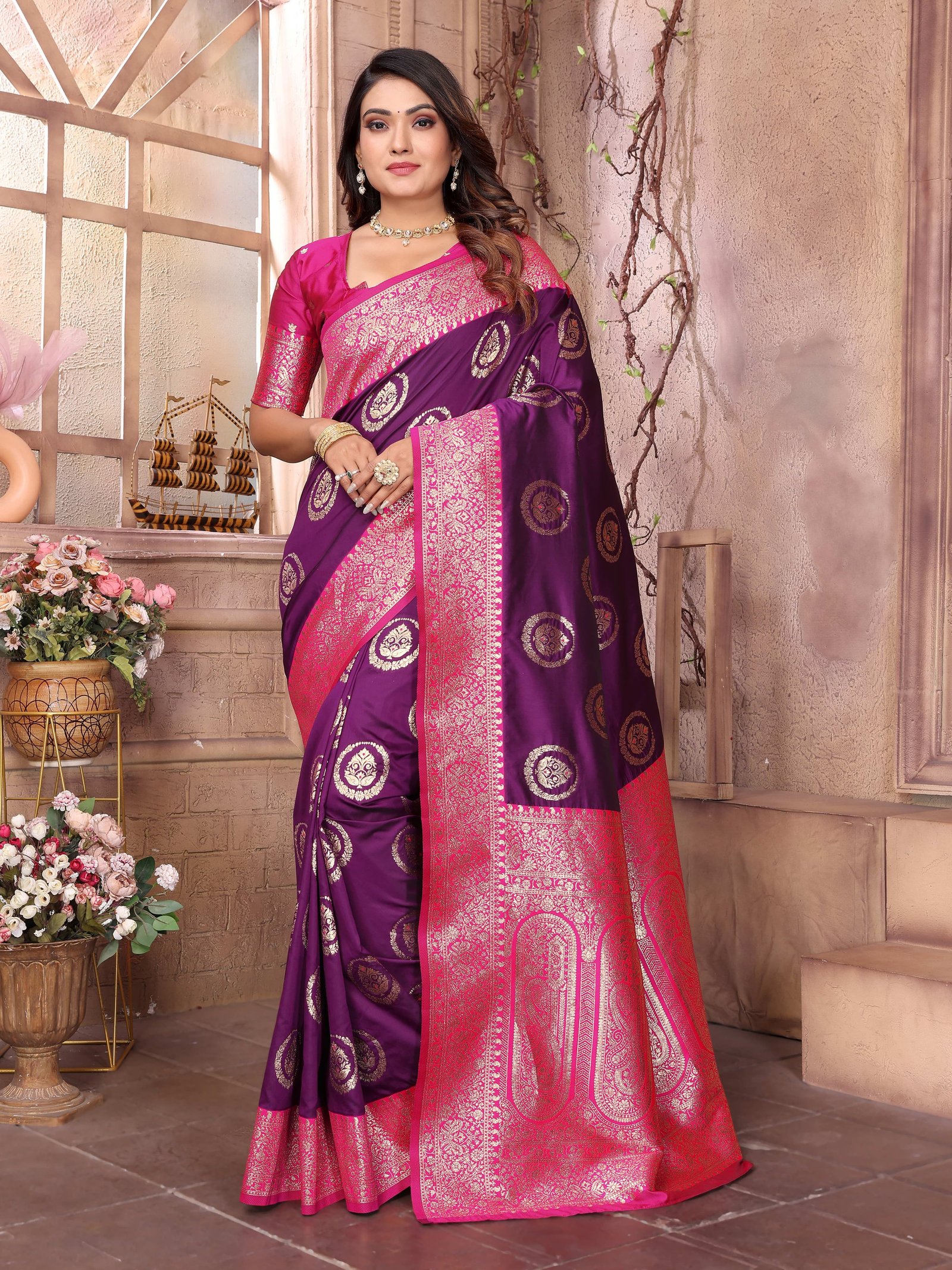 Kylaq Banarasi Zari Silk Saree - Image 5
