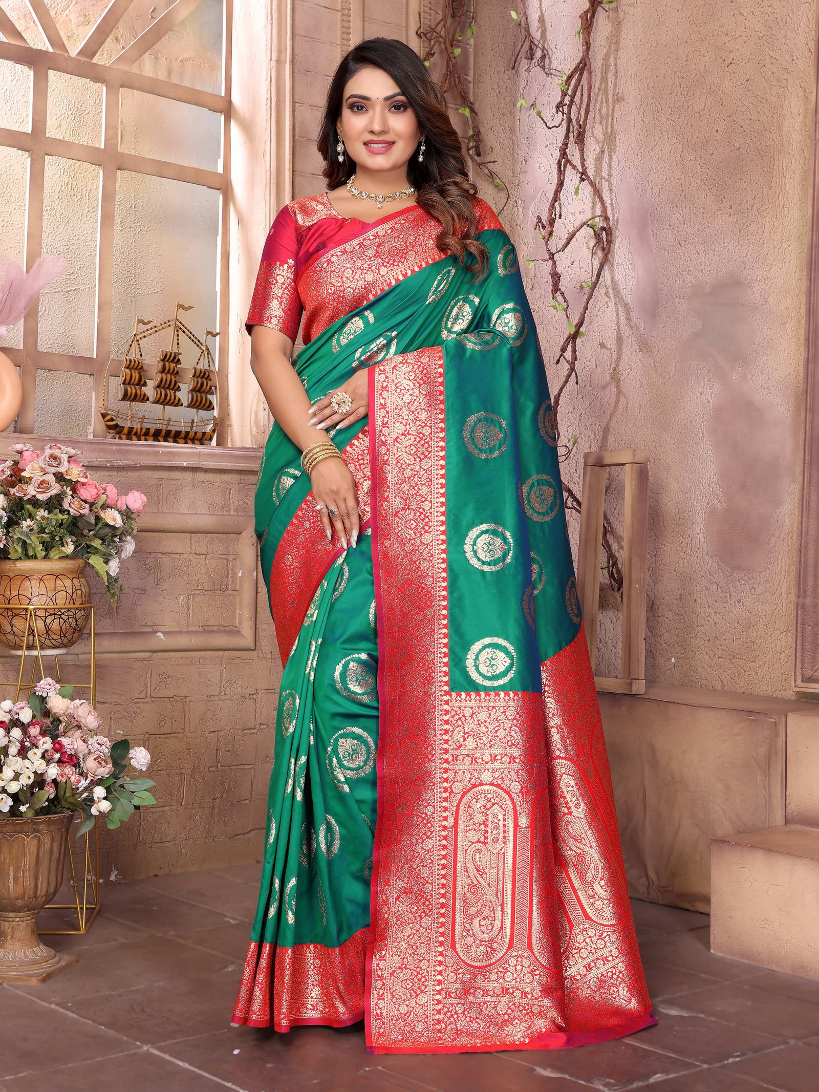 Kylaq Banarasi Zari Silk Saree - Image 1