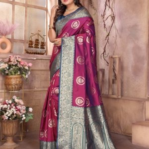 Kylaq Banarasi Zari Silk Saree - Image 3