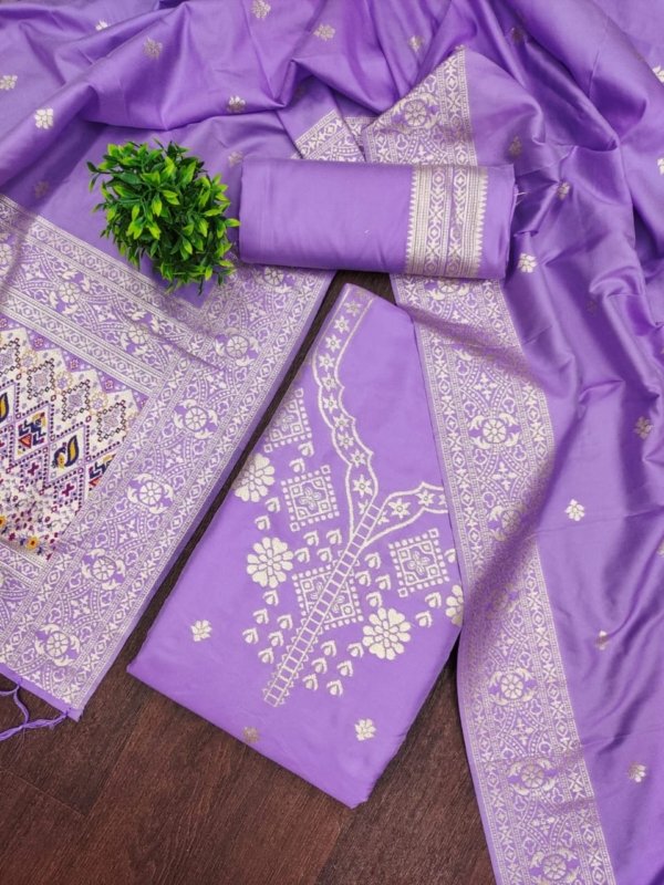 Premium Royal Paithani Silk Dress Material