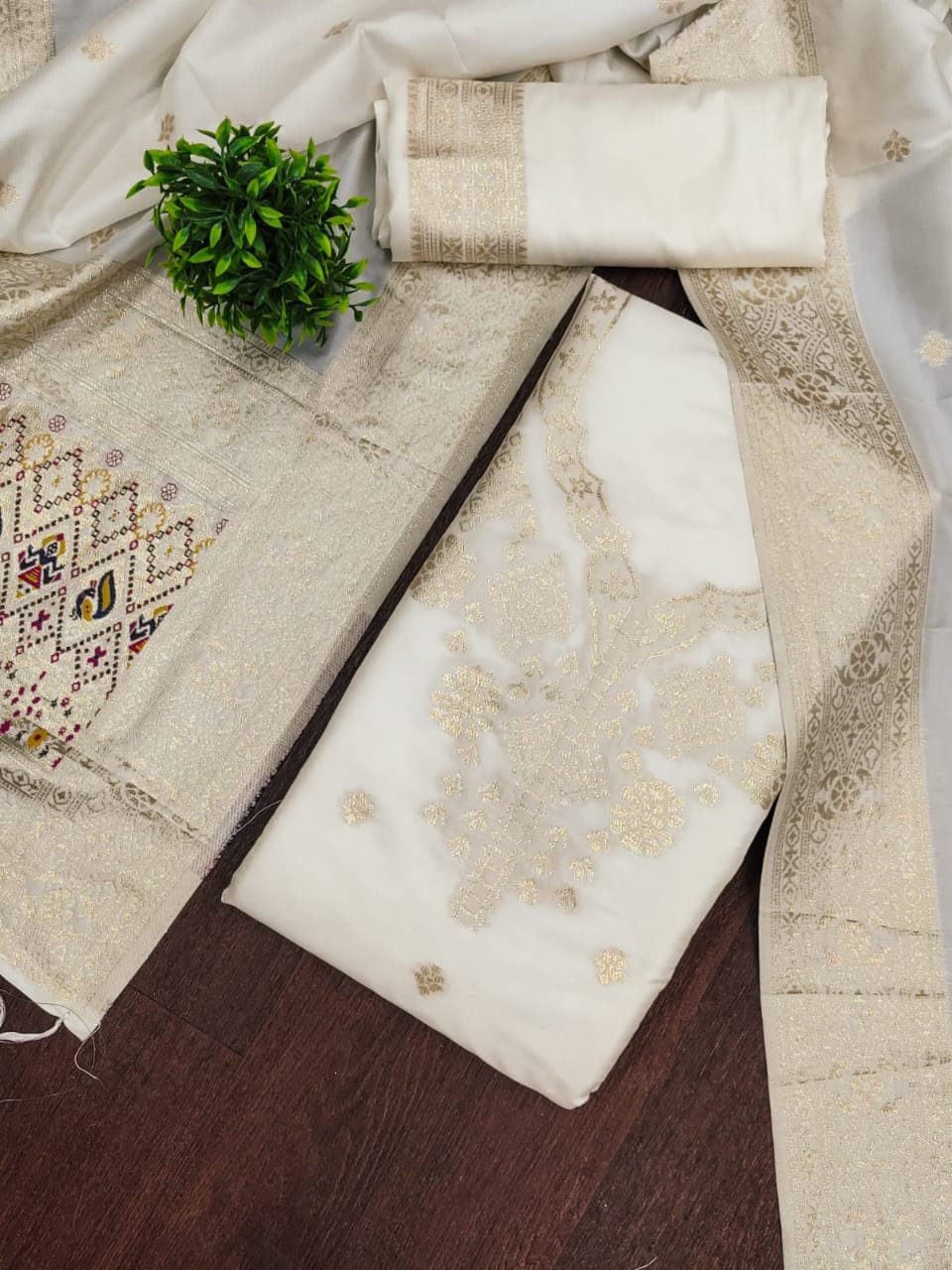 Premium Royal Paithani Silk Dress Material - Image 7