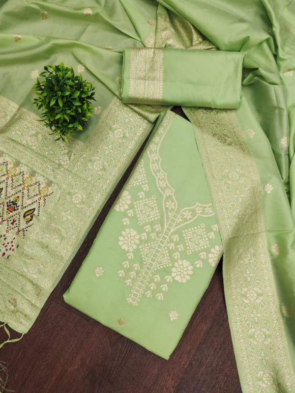 Premium Royal Paithani Silk Dress Material