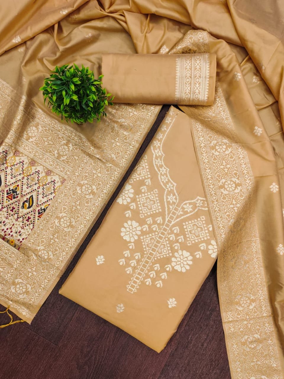 Premium Royal Paithani Silk Dress Material - Image 3