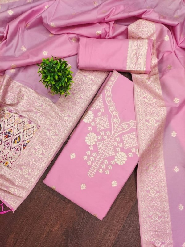 Premium Royal Paithani Silk Dress Material