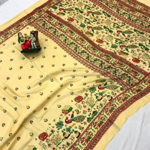 Elegant Foil Print Fancy Saree - Image 7