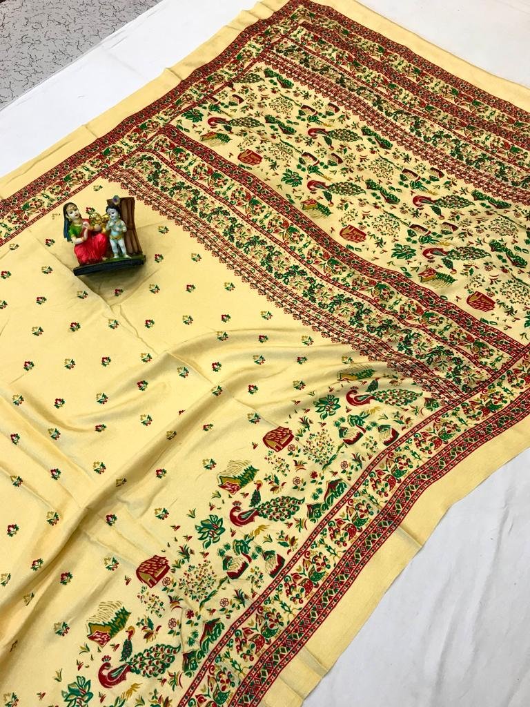 Elegant Foil Print Fancy Saree - Image 7