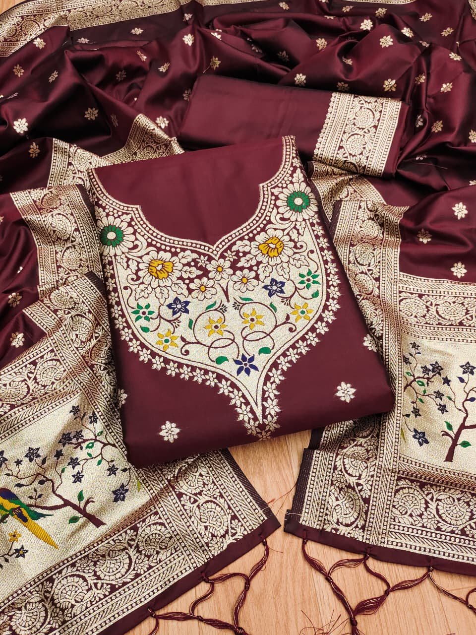 Premium Royal Paithani Dress Material Collection - Image 6